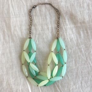 Green and Teal Beaded Necklace